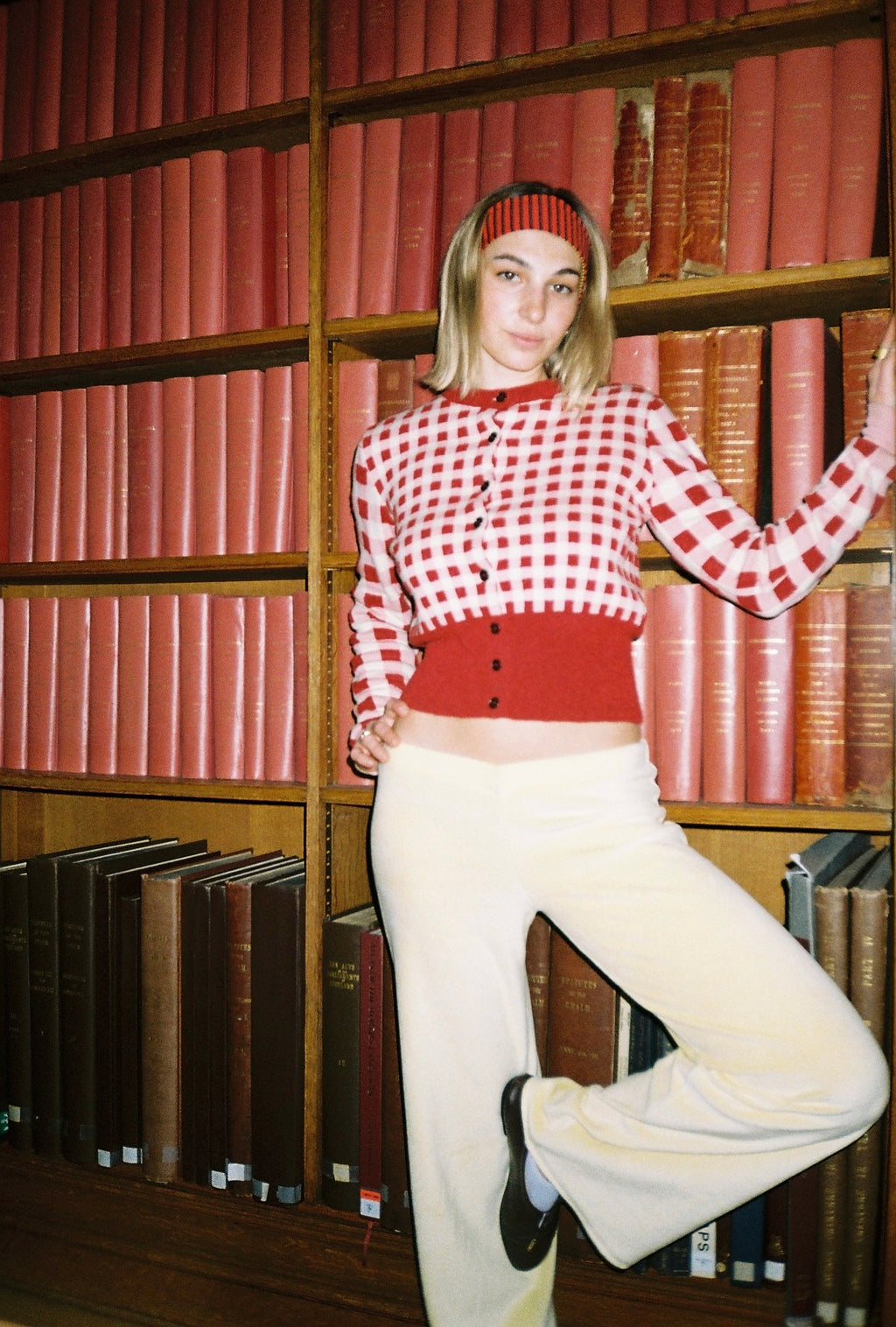 Custard Velour Joggers