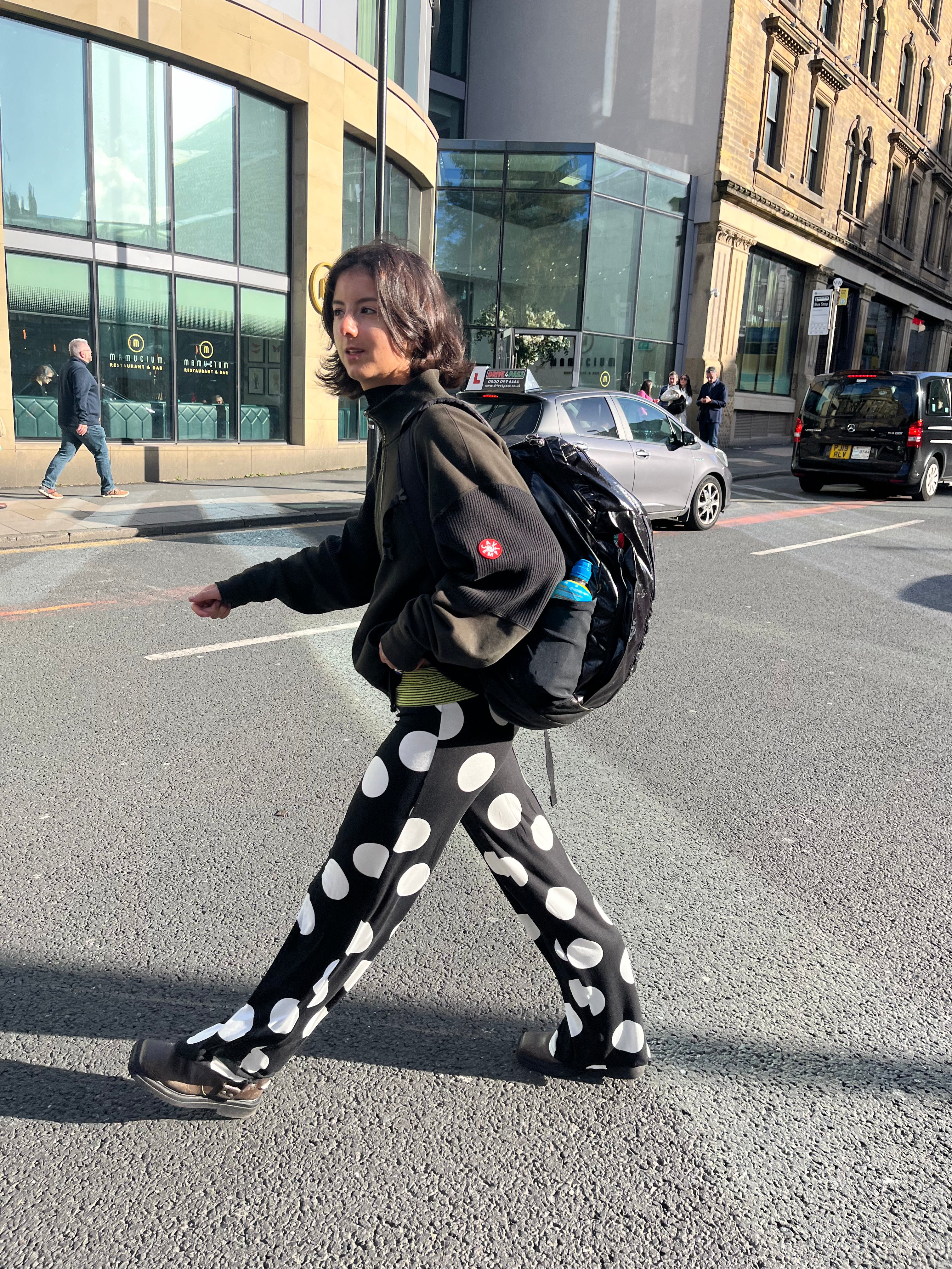 Spotted trousers